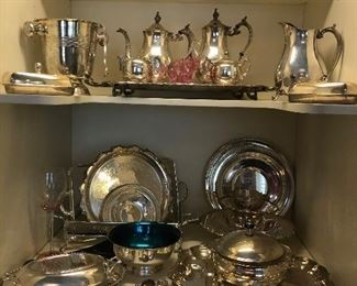 Lots of vintage silverplate
