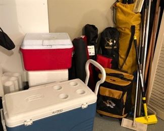 Garage is packed