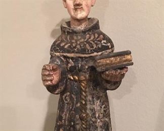 Santos carved wood figure