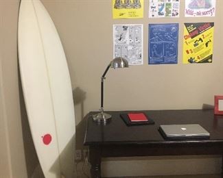 Desk and custom surf board by Ryan Callinan