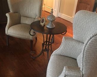 Front view of chairs