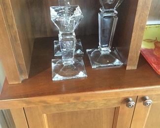 Crystal candlesticks