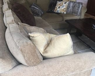 One of two sectionals available