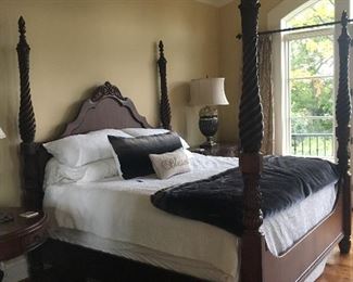 Thomasville four-post bed (mattress and box spring not for sale)
