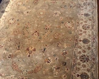Silk and wool Kashan rug. 5'6" x 8'6"