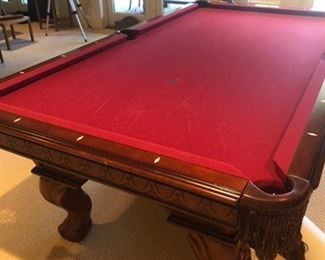 American Heritage Billiards table and accessories