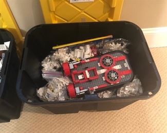 Large bin of LEGOs