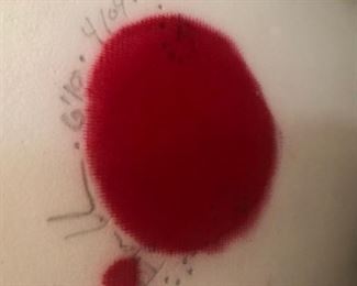Close up of signature
