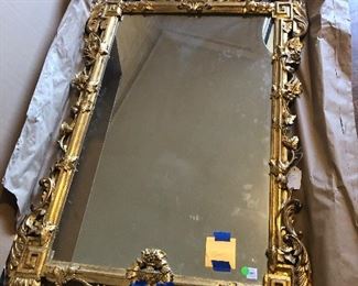 A pair of Louis XVI style Giltwood Mirrors 20th Century  Each mirror measures 58" high x 31.5" wide The estimated value is $8000-12,000  Asking $4600