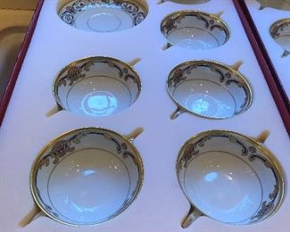 Cartier La Maison du Prince set of soup bowls and plates for 6 asking $660 also a set of 6 bowls with 4 plates that we are asking $440 for.