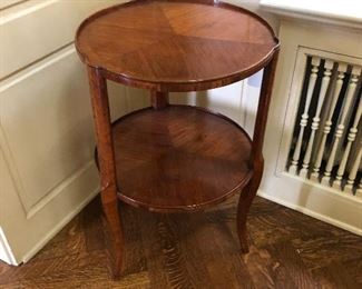 A Louis XV style kingwood side table 19th century 27"h x 17" diameter, valued at $1500 -$2500 asking $780