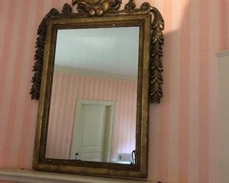 antique 19th century French gilt mirror 63"h x 41"w originally $5750 asking $3600 