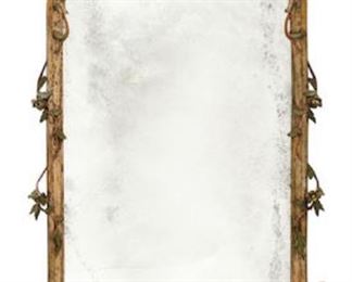 A Louis XV style painted wood mirror, 19th century measures 67" tall x 35" wide valued at $6000 - $8000 asking.  asking $1800.
