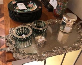 silver-plate and sterling items