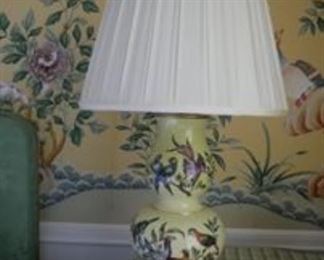 one of a pair of antique Chinese vases turned into lamps asking $2000