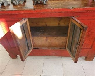 Asian Red Buffet-Credenza