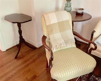 Left table is tilt top