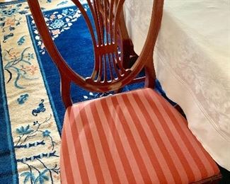 6 shield back chairs