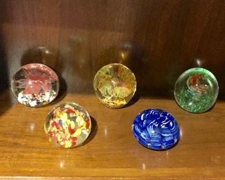 Glass paperweights