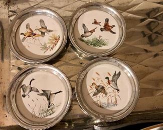 Bird dishes or coasters