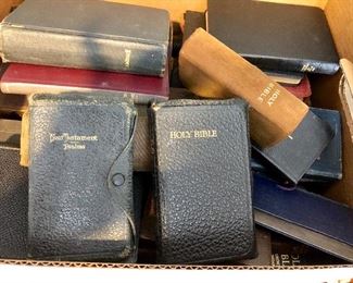 Bibles assorted types and sizes