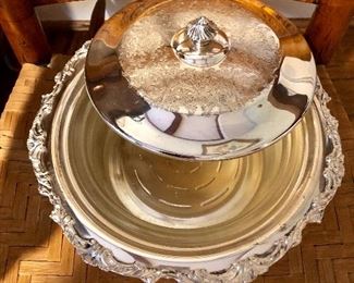 Silverplate serving pieces
