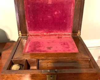 Wooden box open