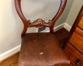 Antique wooden chair as is
