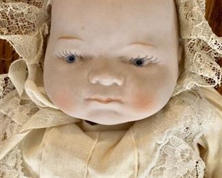 Detail face of doll