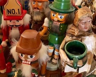 Detail vintage nutcrackers