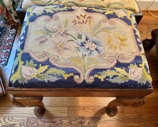 Needlepoint stool