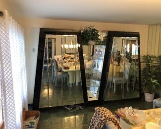 Mirrored cabinets 