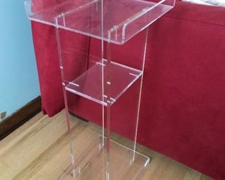 Lucite stand 