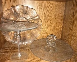 Large Set of Fostoria Depression Glass