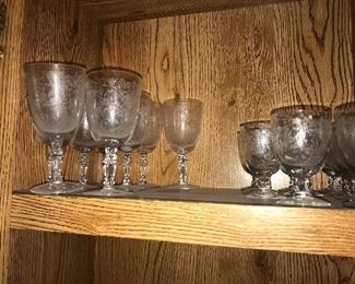 Large Set of Fostoria Depression Glass