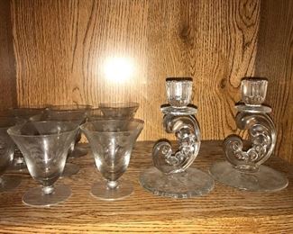 Large Set of Fostoria Depression Glass