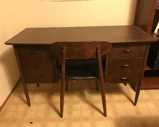 Mid Century Desk and chair