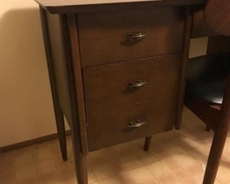 Close up of Mid Century Modern desk