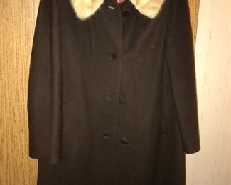 Vintage Frederick Nelson fur collar coat