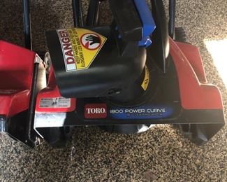 TORO Power curve snowblower one of two