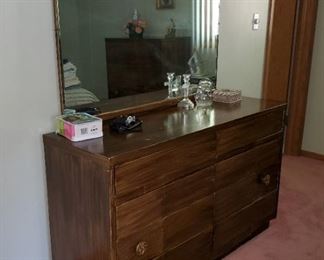 Vintage Dresser with Mirror 
