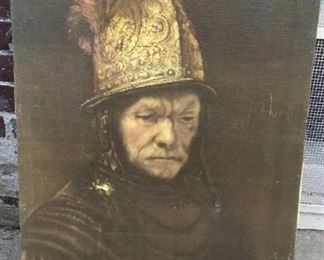 tbs Rembrandt Man in the Golden Helmet on canvas repro