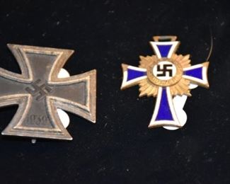3d Reich Mothers Cross with Enamel, 1st Class Bronze Cross, 