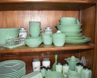 Jadeite Nesting Bowls, Cups Saucers, Plates, Bowls C S
