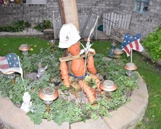 Pottery Man and Garden Items