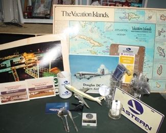 Original vintage airlines memorabilia from a former 35 year employee.  Travel posters, collectibles, nice items. 