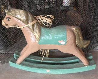 Vintage toy rocking horse