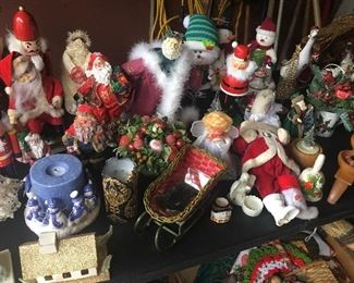 Christmas decor- nutcrackers, tree toppers, candles, etc.. 