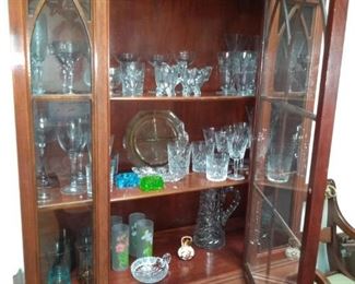 A nice mix of small collections of glass.