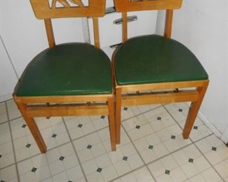 Mid Century Stackmore Folding Chairs (4)